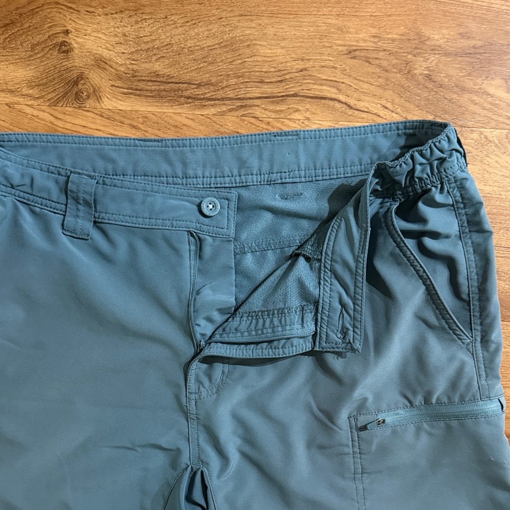 GILLZ Men Large Teal Blue Fishing 5 Pocket Zip Fly Casual Shorts - Picture 6 of 16